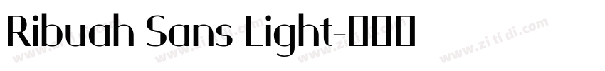 Ribuah Sans Light字体转换